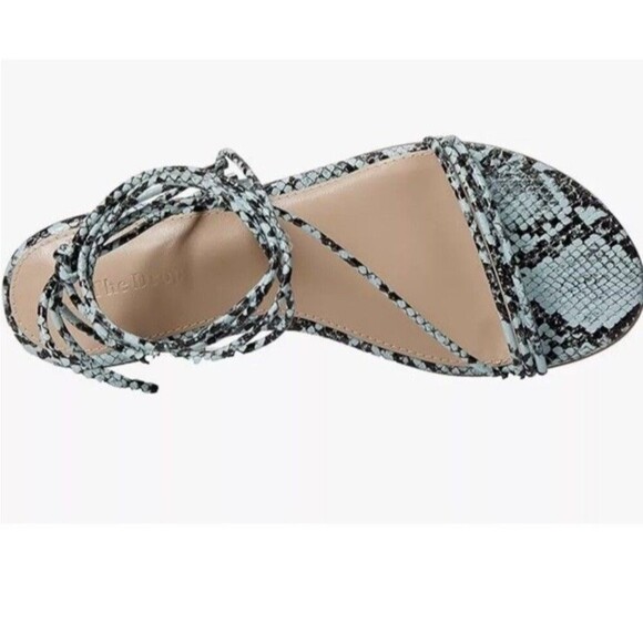 THE DROP Samantha Snake Strappy Sandals Size 5.5 Teal Beach Festival Boho Chic - Picture 6 of 14
